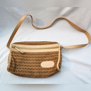 MARIO VALENTINO linen crossbody bag